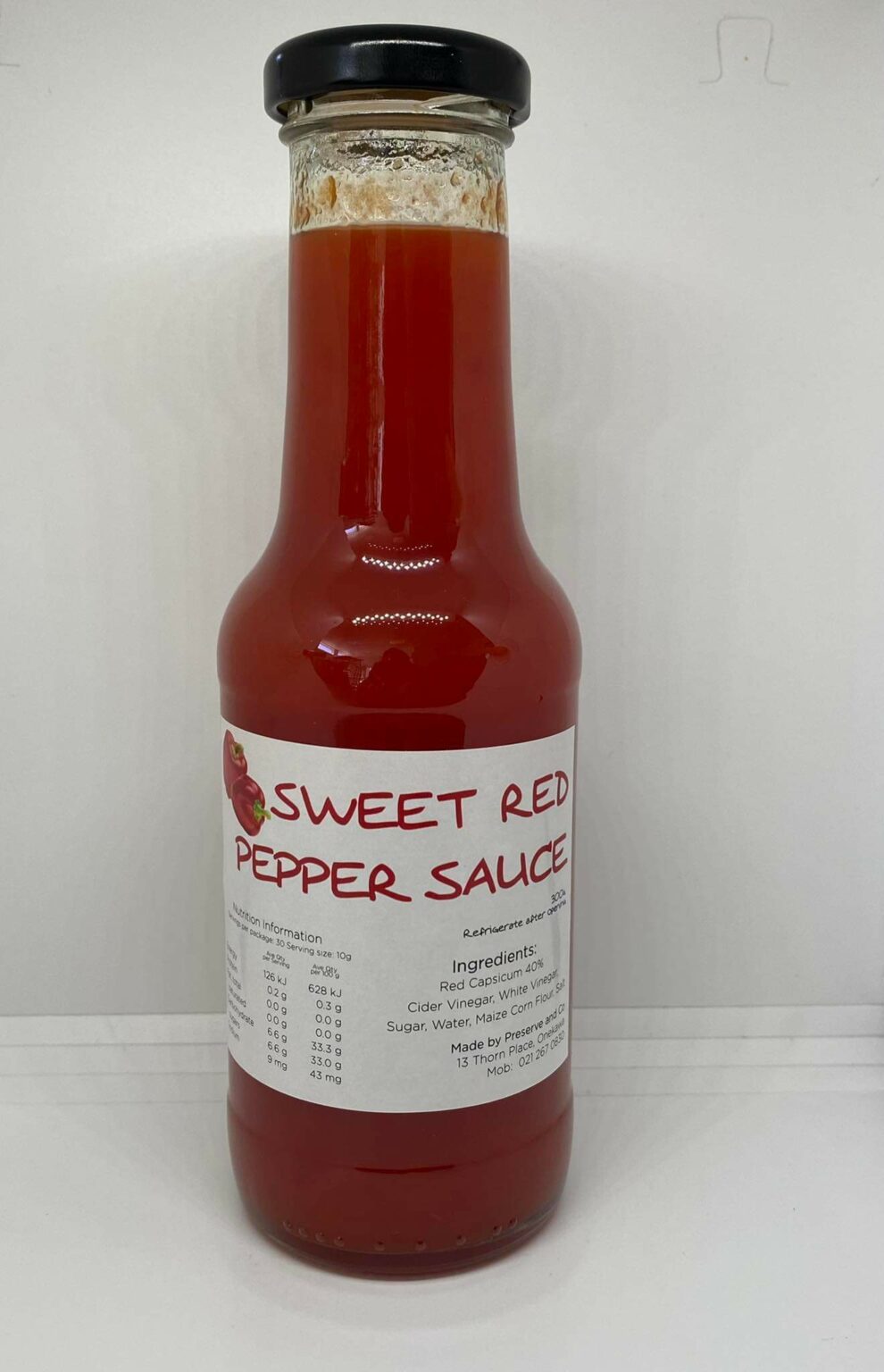 Sweet Red Pepper Sauce 300ml The Bottling Shed